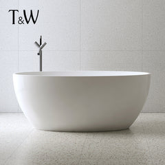 Acrylic Bathtub Integrated Household Freestanding Oval Shape for Homestays Hotels Projects Cross-Border Foreign Trade Factory Direct Sales