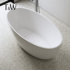 Acrylic Bathtub Integrated Household Freestanding Oval Shape for Homestays Hotels Projects Cross-Border Foreign Trade Factory Direct Sales