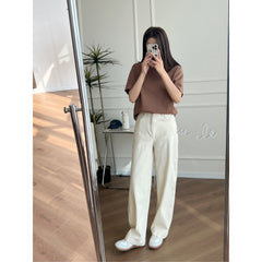 2025Xiaohongshu Hot-Selling Peruvian Cotton T Long T/short T Collection of High-End Base Layer Shirts with Silky Skin Feel, Long Sleeve and Short Sleeve