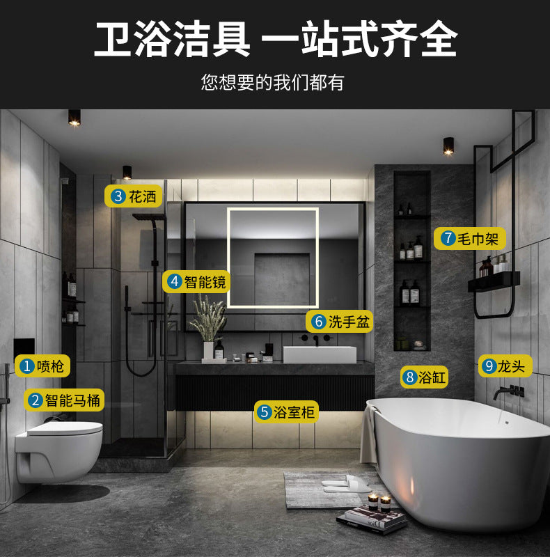 Luxury Seamless Integrated Square Acrylic Massage Bathtub for Home Use, Homestay, and Hotel Projects with Constant Temperature and Wholesale Surfing