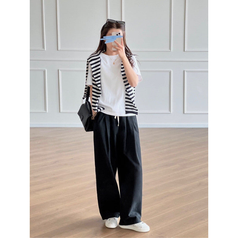 2025Xiaohongshu Hot-Selling Peruvian Cotton T Long T/short T Collection of High-End Base Layer Shirts with Silky Skin Feel, Long Sleeve and Short Sleeve