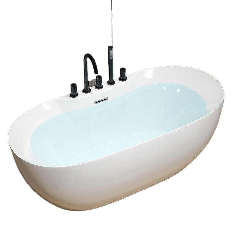 New Freestanding Bathtub for Bathroom, Suitable for Small Homes, Single Person Acrylic Seamless Integrated Design for Adults, Hotel Use