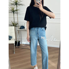 2025Xiaohongshu Hot-Selling Peruvian Cotton T Long T/short T Collection of High-End Base Layer Shirts with Silky Skin Feel, Long Sleeve and Short Sleeve