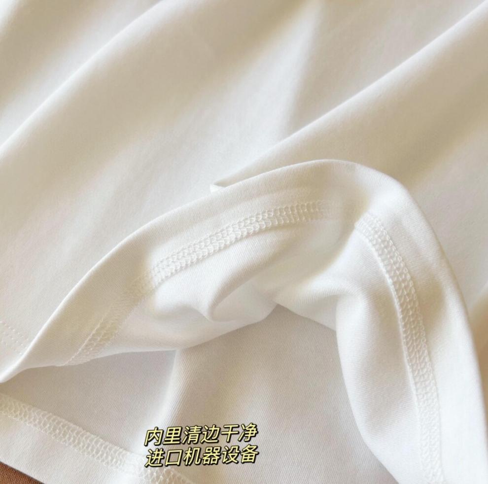 2025Xiaohongshu Hot-Selling Peruvian Cotton T Long T/short T Collection of High-End Base Layer Shirts with Silky Skin Feel, Long Sleeve and Short Sleeve