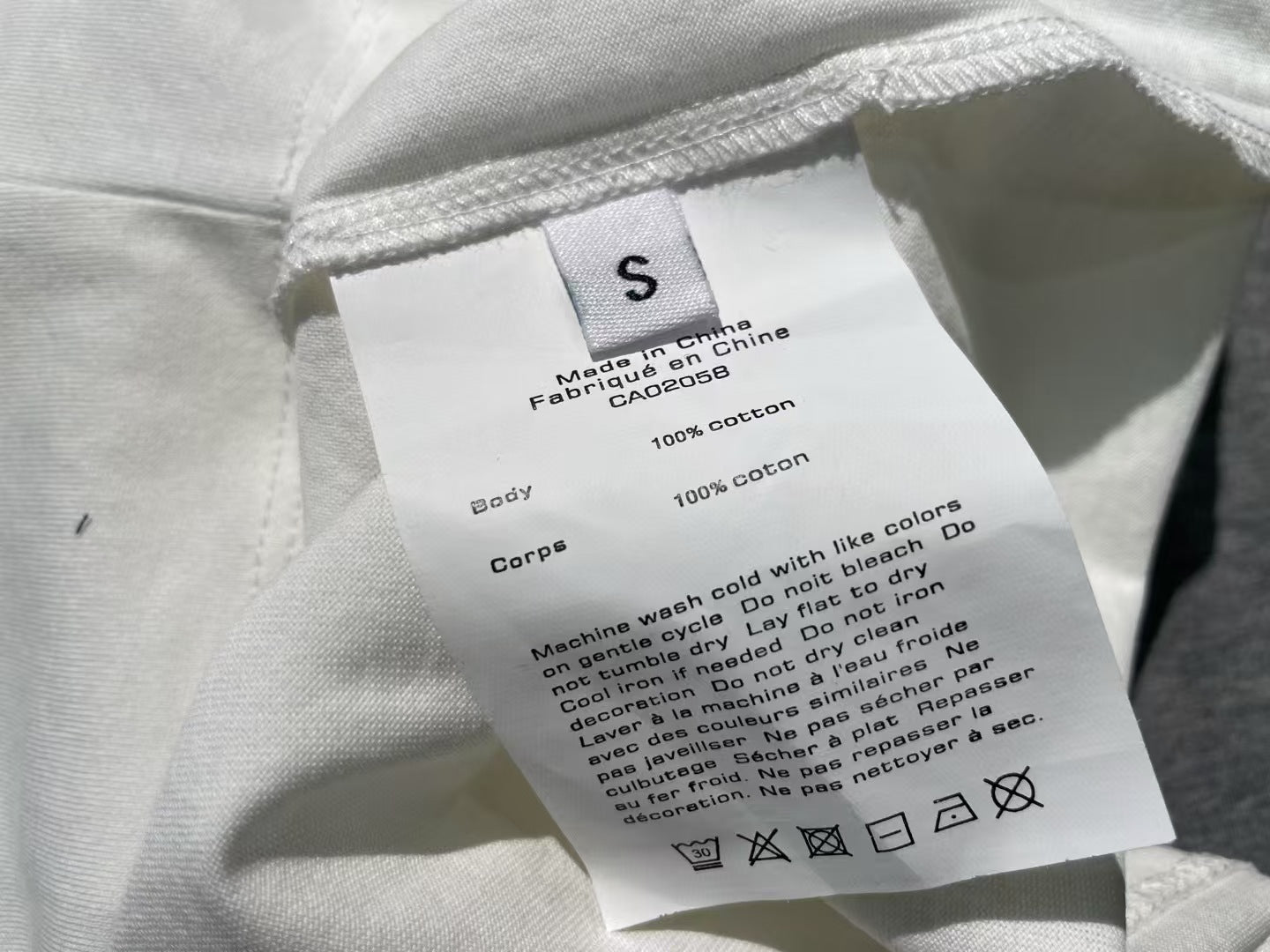 Japanese Style Niche Short Sleeve Embroidered Letters Peruvian Cotton T Shirt