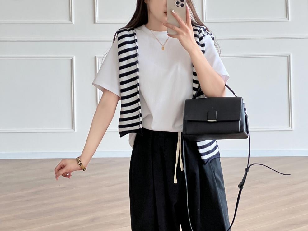 2025Xiaohongshu Hot-Selling Peruvian Cotton T Long T/short T Collection of High-End Base Layer Shirts with Silky Skin Feel, Long Sleeve and Short Sleeve
