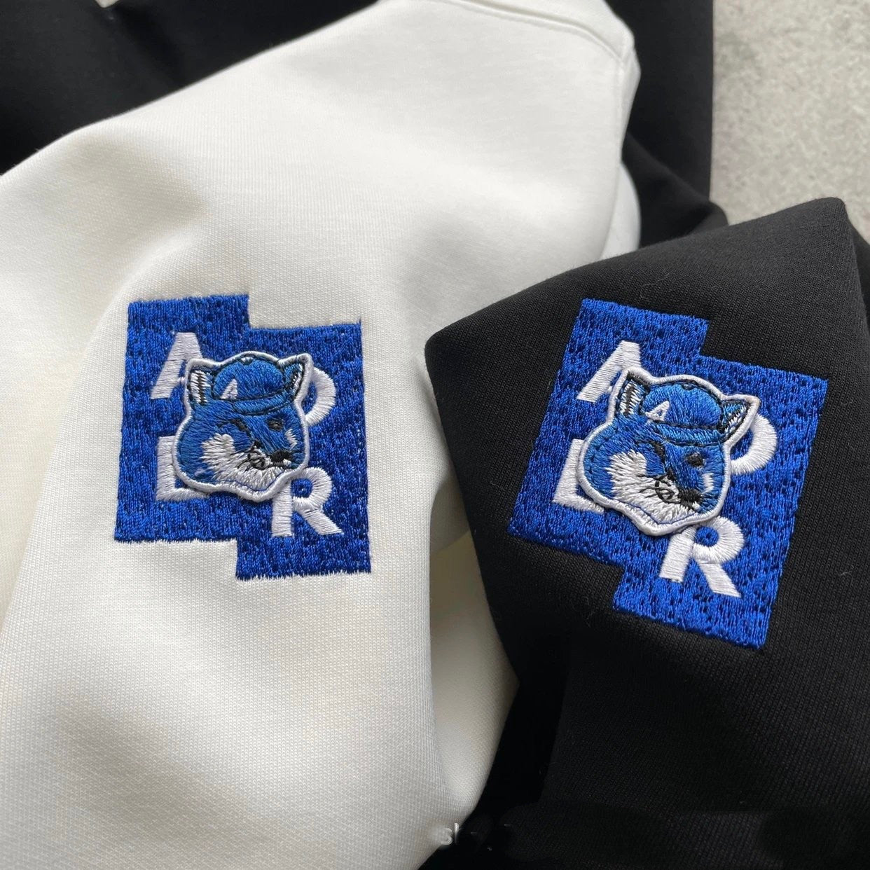 ADER Short Sleeve T Trendy Fashionable Summer Loose Casual Couple Style Shirt with Little Fox Embroidery for Men and Women