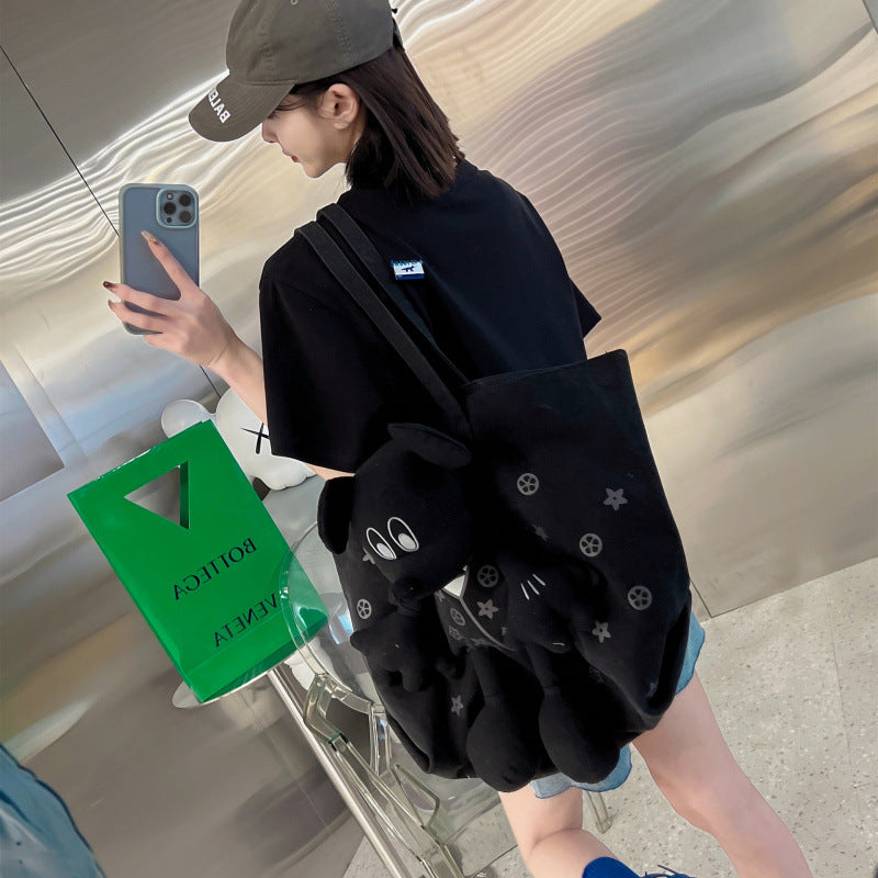 ADER Short Sleeve T Trendy Fashionable Summer Loose Casual Couple Style Shirt with Little Fox Embroidery for Men and Women