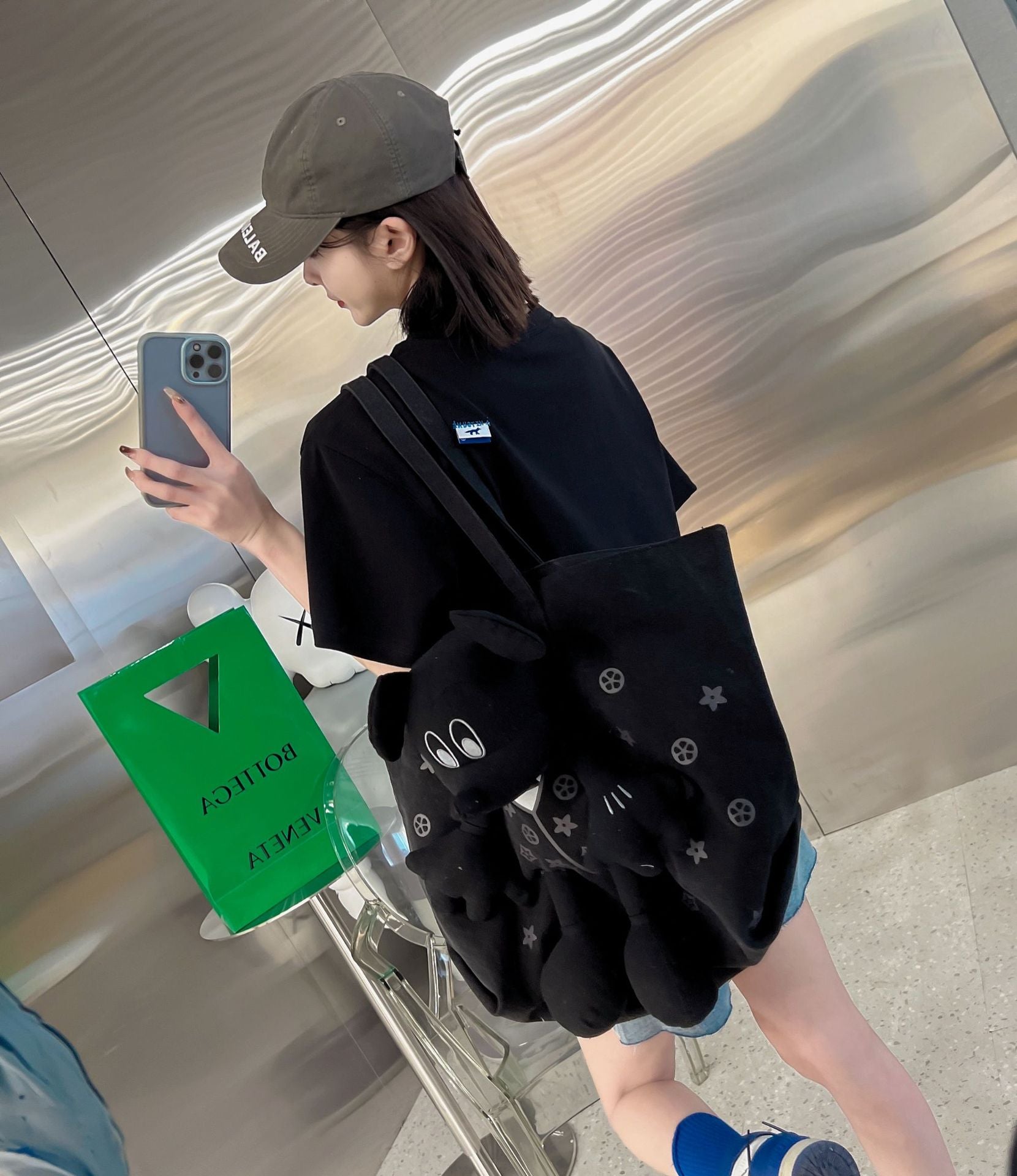 ADER Short Sleeve T Trendy Fashionable Summer Loose Casual Couple Style Shirt with Little Fox Embroidery for Men and Women