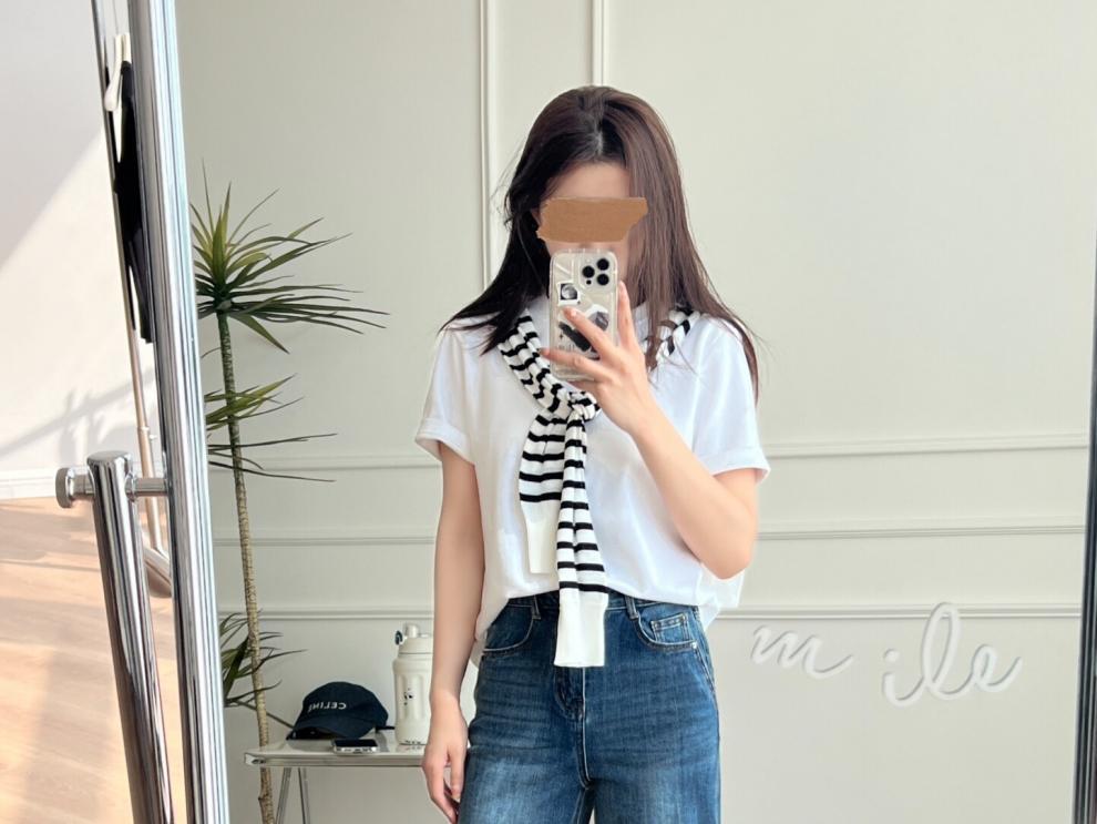 2025Xiaohongshu Hot-Selling Peruvian Cotton T Long T/short T Collection of High-End Base Layer Shirts with Silky Skin Feel, Long Sleeve and Short Sleeve